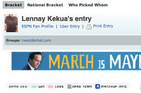 The most common is to double the points for each round: The Winning Bracket Of Espn S Tournament Challenge Is Named Lennay Kekua Bleacher Report Latest News Videos And Highlights