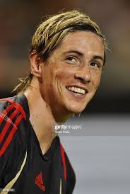 Fernando Torres of Liverpool smiles before their pre-season friendly...