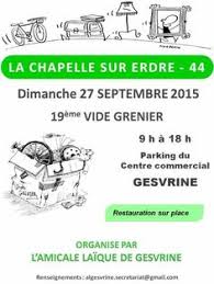Affiche 19eme Vide Grenier Organise Par L Vide Grenier La Chapelle Sur Erdre Semainier A Imprimer