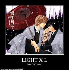 Light X L Death Note Light Death Note L Death Note