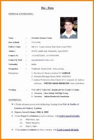 Create a perfect resume today. Resume Sample Biodata