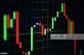 Close Up Of Illuminated Lighting Equipment Stock Market Stock Market Graph Business Investment