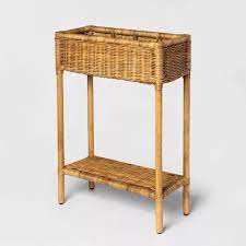 Cote De Texas A Visit To Carolyne Roehm S Chisholm House Upstairs Rattan Plant Stand Decor