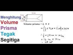 Live class recorded on volume of a prism. Menghitung Volume Prisma Tegak Segitiga Youtube