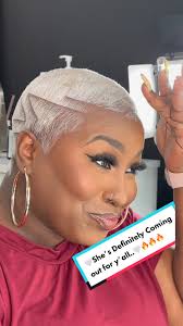 🤍Ooohhhh!!!😮..She’s coming out for y’all 😍🤍 … Can y’all Drop some 🔥‘s  in the comments for this Beautiful Platinum Baldie ... #transformation  #baldie #naturallyshesdope #twahairstyles #twastyles #twa ...