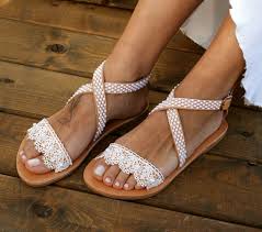 Über 2 millionen begeisterte kunden. Hochzeit Sandalen Weisse Spitze Braut Sandalen Ledersandalen Handgefertigte Sandalen Perle Schuhe Strand Ho Braut Sandalen Brautschuhe Schuhe Hochzeit