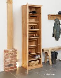 Amazon's choice for shoe cabinet. Mobel Oak Tall Shoe Cupboard Modern Design Shoe Racks