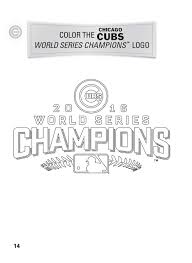 Chicago cubs logo super coloring baseball coloring pages. Chicago Cubs 2016 World Series Champions The Big Book Of Activities Hawk S Nest Activity Books Connery Boyd Peg 9781492650218 Amazon Com Books