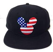 New Mickey Mouse American Flag Snapback Hat Star And Stripe Usa Disney Men Women Disney Manner