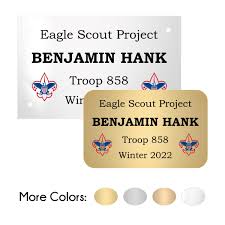 Eagle Scout Project Plate