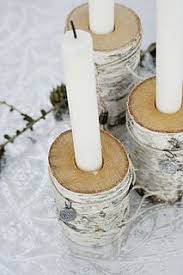 Birken Kerzenhalter Dekoration Selbstgemacht Diy Diy Kerzen Selbermachen Kerzen