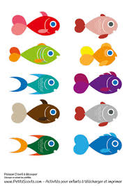 Colorie le poisson avec des couleurs éclatantes, il sera plus visible dans le dos de ta maman. 10 Poissons D Avril A Imprimer Et Colorier