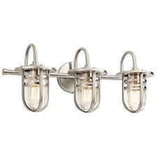 A light fixture (us english), light fitting (uk english), or luminaire is an electrical device that contains an electric lamp that provides illumination. Kichler Lighting Caparros Nautical Bathroom Light 45133ni Destination Lighting