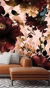 Gothic Bouquets Dark Floral Wallpaper Murals By Uta Naumann Wallsauce Uk Wall Wallpaper Floral Wallpaper Vintage Floral Wallpapers