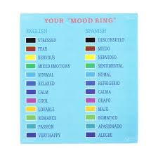 mood ring 10 pcs pack mood ring chart mood ring color