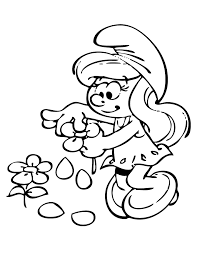 Smurfs coloring book free smurf coloring pages to print and color! Smurfette Images Coloring Home