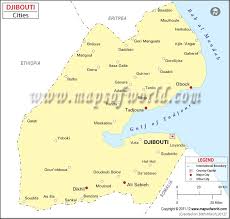 Djibouti Cities Map Major Cities In Djibouti Djibouti City Map French Inspired
