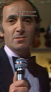 “Le hasard est curieux, il provoque les choses... 🤔 , (Re)découvrez le  titre “Non, je n’ai rien oublié”, issu de l’album éponyme sorti en 1971 ! ,  Écouter : Aznavour.lnk.to/NonStreamFP