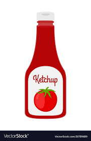 Vector Ketchup Bottle In Cartoon Style Red Tomato Sauce Condiment In Transparent Glass Plastic Bottle Download A Free Preview Or High Quality A Patung Huruf