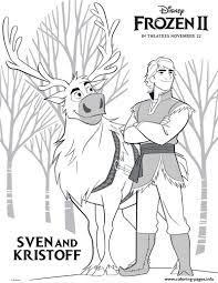Parents may receive compensation when you click through and purchase from links contained on this website. Sven And Kristoff From Frozen 2 Coloring Pages Printable