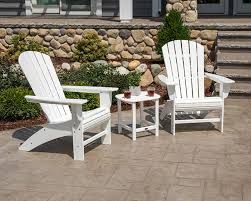 Portside 3 Piece Shellback Adirondack Set Adirondack Chairs Patio Adirondack Backyard Projects