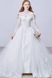 Evening party wear long gowns are usually simple yet elegant. Long Sleeve Sweetheart Wedding Dresses Fashion Dresses