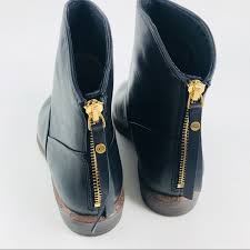 UGG Shoes | Ugg Bruno Black Leather Ankle Booties Size 65 | Poshmark