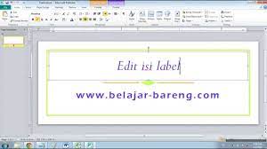 Setelah itu anda buat buyer persona anda sendiri. Cara Membuat Label Di Microsoft Publisher 2010 Youtube