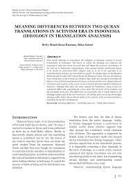 Typing tusi kivem ho? gives you ਤੁਸੀ ਕਿਵੇਂ ਹੋ?. Pdf Meaning Differences Between Two Quran Translations In Activism Era In Indonesia Ideology In Translation Analysis