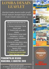 Check spelling or type a new query. Lomba Desain Pamflet Teknik Industri 2018 Teknik Industri