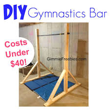 How To Make A Gymnastic Practice Mini Bar At Home Under 40 Diy Gymnastics Bar Diy Gymnastics Equipment Gymnastics Bar