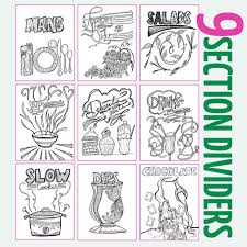 The Recipe Binder That You Can Color In Recipe Book Design Recipe Binder Diy Recipe Binder