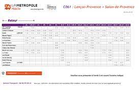 Horaire bus salon de provence. Ligne Scolaire C061 Autocars Transazur A Salon De Provence