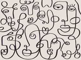 One Line Drawing Abstract Face Abstract Pattern Modern Minimalism Art Aesthetic Contour Continuous Line Background With Woman And Man Faces Wall Poster Decor Download Free Vectors Clipart Graphics Vector Art Click here for more face drawing tutorials… part 2: one line drawing abstract face abstract