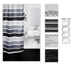 Er lässt keinen einzigen lichtstrahl hindurch und eignet sich somit hervorragend für schlafzimmer, heimkino und hotelzimmer. Duschvorhang Black White Vorhang Fur Dusche Schwarz Weiss Ba 9 99