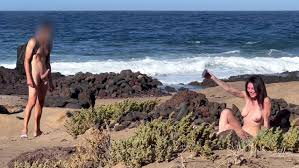 Nudist Beach Blowjob I Show My Hard Cock to a Bitch that Asks Me for a  Blowjob and Cum in Her Mouth