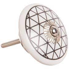 Bouton De Porte En Ceramique Blanche Et Bleue Sur Maisons Du Monde Piochez Parmi Nos Meubles Et Bouton De Porte Luminaire Maison Du Monde Ceramiques Blanches