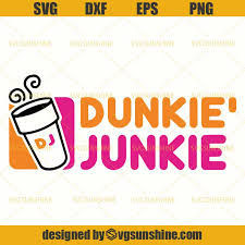1 set dunkin' donuts mask coughy filter for coffee lovers svg design b. Dunkie Junkie Svg Png Dxf Eps Dunkin Donuts Svg Svgsunshine