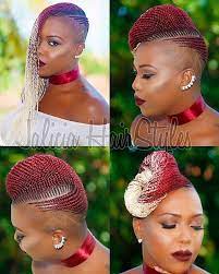Jalicia Hairstyles On Instagram Saju Ngalla Model Necessarybeaut African Braids Hairstyles Braids With Shaved Sides Braided Hairstyles For Black Women