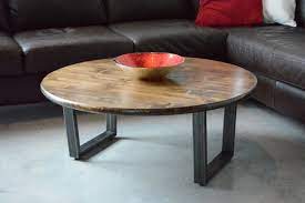 36 Round Coffee Table With Steel Legs Coffee Table Round Coffee Table Ikea Coffee Table Wood