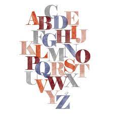 3,800 years of written history squeezed onto a delightful poster. A Z Typography Alphabet Alphabet Poster Typography