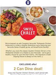 Swiss chalet is a canadian chain of casual dining restaurants founded in 1954 in toronto, ontario. Weightwatchers Ca New Ww Menu At Swiss Chalet Milled