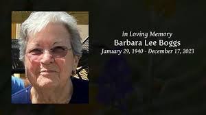 Barbara Lee Boggs Obituary