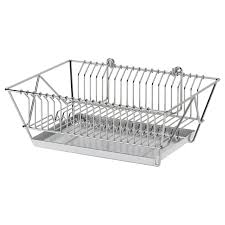 Ikea Fintorp Dish Drainer Nickel Plated Can Be Hung On The Wall Or Placed On The Countertop Removable Tray Underneath To Coll Abtropfgestell Fintorp Ikea