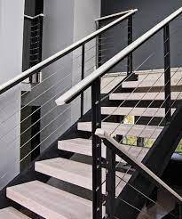 When you choose our railing systems, you can see and feel the quality that you are getting from each range. Extensive Modern Staircase With Cable Railing By Stainless Cable Railing Modern Home Interior D Interior Stairs Interior Stair Railing Contemporary Stairs