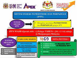 Mengekalkan perpaduan adalah tanggungjawab semua rakyat kesan patriotisme kepada agama dan masyarakat. Soal Selidik Ippn Jabatan Pendidikan Tinggi Bagi Pelajar Tahun Satu Assalamualaikum Dan Salam Sejahtera Perhatian Kepada Semua Pelajar Tahun Satu Sidang Akademik 2017 2018 Jabatan Pendidikan Tinggi Telah Mewujudkan Sistem Penilaian Indeks Patriotisme