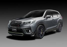 subaru s sti division has a tuned forester hybrid for the 2019 tokyo auto salon 2019 tokyo auto salon