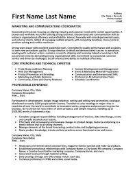 Marketing And Communications Coordinator Resume Template Premium Resume Samples Example Resume Skills Marketing Resume Resume Examples