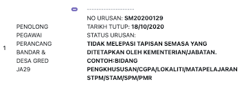 Ramai juga calon yang merungut tidak melepasi syarat dan status permohonan di sistem spa8i menyatakan tidak melepasi tapisan semasa yang ditetapkan oleh kementerian/jabatan. Maksud Maksud Status Permohonan Spa9 Yang Calon Perlu Tahu Edu Bestari
