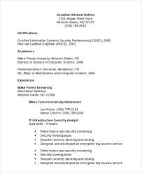 information security analyst resume